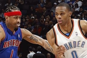 艾弗森PK威少？杨毅：AI技术能力比我龟强多了 两人带队&荣誉相仿