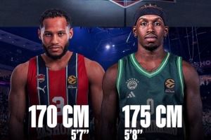 欧篮联名场面！1米7VS1米75 可能是史上平均身高最矮的一次对位