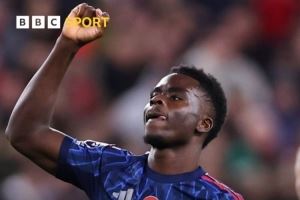  萨卡客战桑德兰破门，19个月以来首次在伦敦之外的英超比赛进球