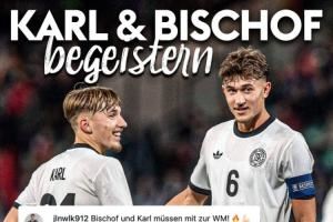  纯越级炸鱼！德国U21六球大胜马耳他，比朔夫3球1助，17岁卡尔2球