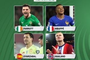  本轮欧洲世预赛最佳候选：姆巴佩、哈兰德、奥亚萨瓦尔、帕洛特