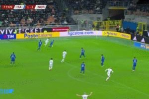  曼城连线！哈兰德凌空抽射破门，鲍勃助攻，挪威2-1反超意大利